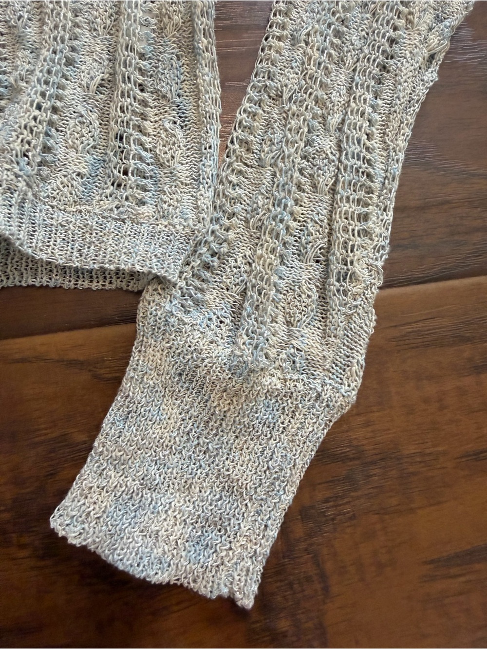 NATURAL LIFE Blue and Cream Crewneck Sweater - Picture 7 of 9